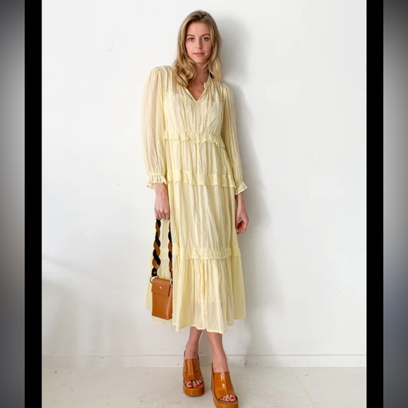 Isabel Marant Dresses & Skirts - EUC Isabel marant étoile ABONI EMBROIDERED COTTON-VOILE MAXI DRESS NO FLAWS